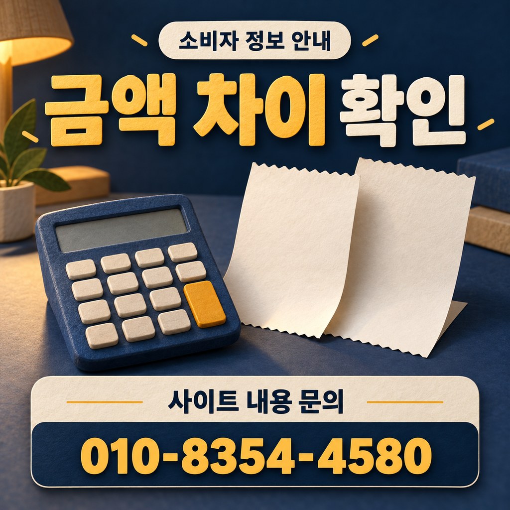 카드깡 수수료 금액 차이 · 계산 기준을 어떻게 남기면 좋을까요? · 내용 문의 010-8354-4580